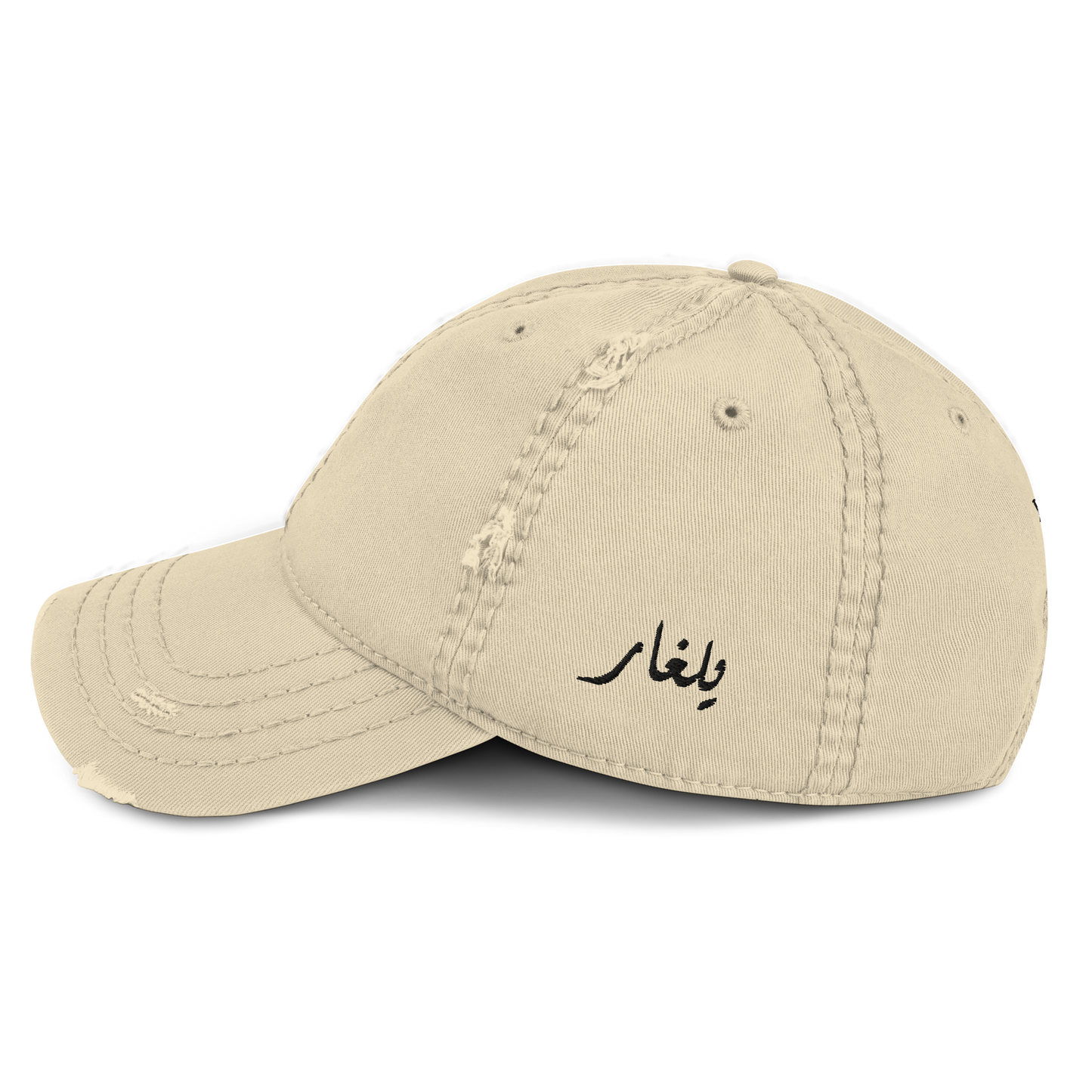 Distressed ٢٤ Embroidered Hat