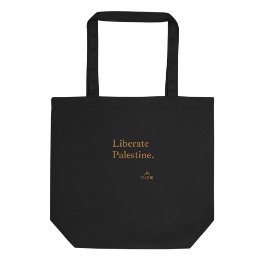 Liberate Palestine Embroidered Tote Bag